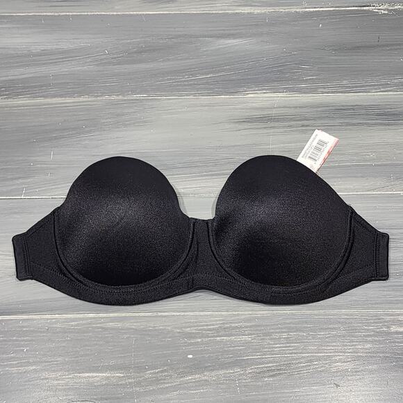 The Bra Lab Angelina Contour Cups Interchangeable Side Clasping Cup Size C Black - Picture 1 of 9